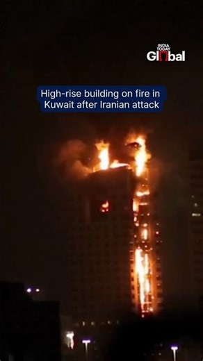 Massive High-Rise Fire Erupts In Kuwait City Amid Iranian Drone And Missile Attack Wave