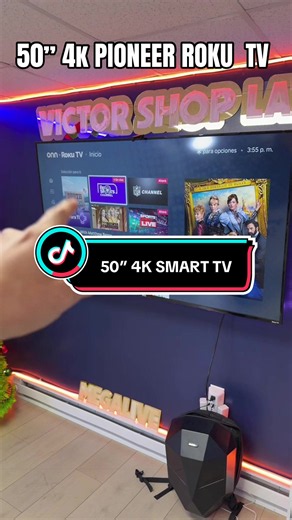 50” 4 SMART TV PIONEER ROKU TV #tiktokshopcybermonday #tiktokshopblackfriday #tiktokshop #televisores #blackfriday