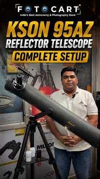 KSON 95AZ Reflector Telescope Complete Setup Guide | Assembling | Beginner Tutorial 👁️🔭