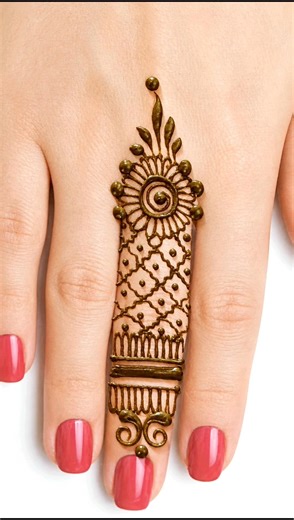 Latest Finger Mehndi For Back Hands Simple And Beautiful 😍 #shorts #henna #mehndi