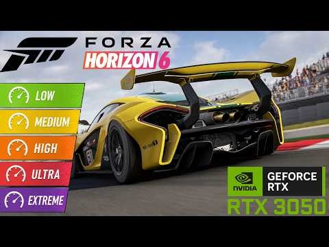 Forza Horizon 6 RTX 3050 Test | Low | Medium | High | Ultra | Extreme Settings Gameplay