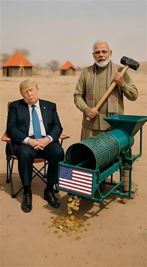 Trump and Modi in controversial Tarrif gesture | Political SymbolismExplained#politicalhumor #funny