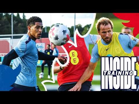 Kane & Gordon's Spike Ball Skills 👀 Bellingham & Saka on Target 🎯 | Inside Training | England
