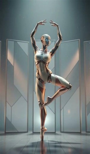 Grace in Circuits: The Future of Ballet 🩰🤖 #future #futurism