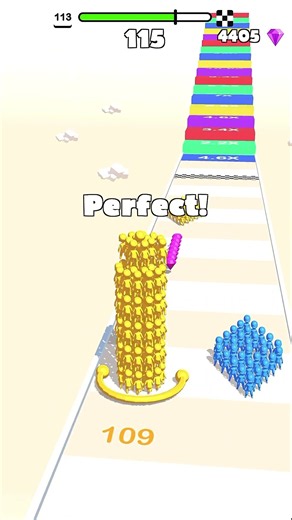 1 - 500 Tower 3D! Color Battle #gaming #among_us #shorts#shortfeed #viralshorts #133