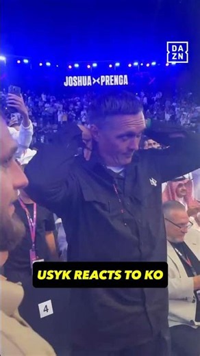Usyk's reaction to Anthony Joshua knockout! 👏
