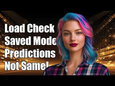 Load saved checkpoint and predict not producing same results as in training