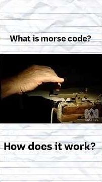How Morse Code actually works #history #education #invention