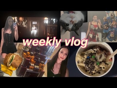weekly vlog 🍿 book hauls, seeing the conjuring and food 