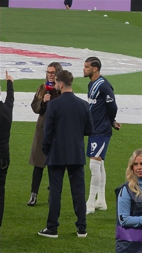 DOMINIC SOLANKE BEING INTERVIEWED BY SKY SPORTS