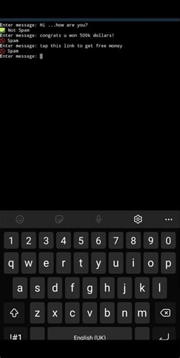SPAM MESSAGE DETECTOR | PYTHON