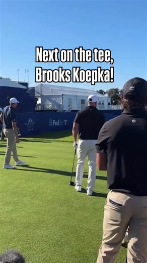 Brooks Koepka gets his opening round going at the @farmersinsopen | Golf on CBS
