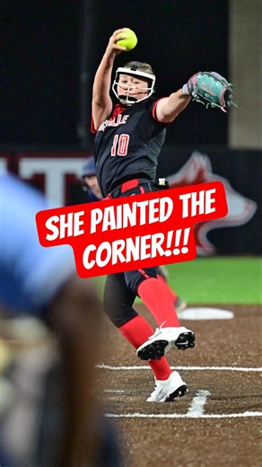 🥎 PAINTING THE CORNER! FILTHY STRIKE 🎯#softball #shorts #fyp