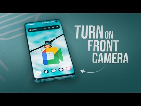 How to Turn On Front Camera in Google Meet in Android (tutorial)