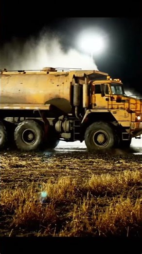 Massive Water Truck Power Wash at Night! 💦 Clean Machines