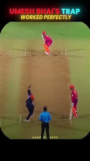 Umesh Bhai Trap Worked Perfectly 🔥🤌🏼 #vpl #indiancricket #ipl