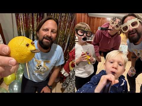 A Very Tracker NYE Celebration! | Lemon Pigs, Family Balloon Drop & Predicting 2026 With An Egg?!