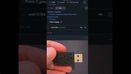 Diabolic Parasite Update: 3D Printable Case is Here! #cybersecurity #hack #shorts #hackinggadgets
