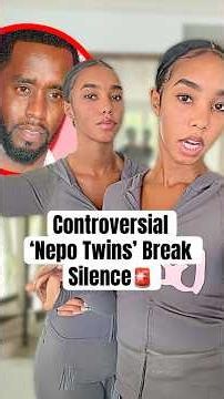 Controversial ‘Nepo Twins’ Break Silence #shorts #Diddy #DiddyTwins