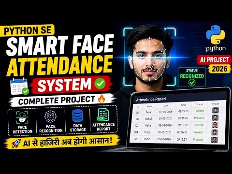 Python Se Smart Face Attendance System Kaise Banaye? 😱 (AI Project Hindi 2026)