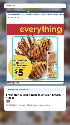Food 4 Less Weekly Ad (10/7/26 - 10/13/26) Top 5 Deals #shorts