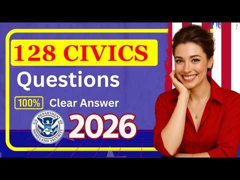 128 Civics Questions and answers - US Citizenship Interview RANDOM | 2025 version Civics Test