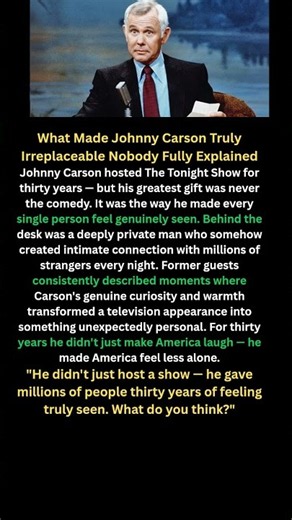 What Made Johnny Carson Truly Irreplaceable Nobody Fully Explained