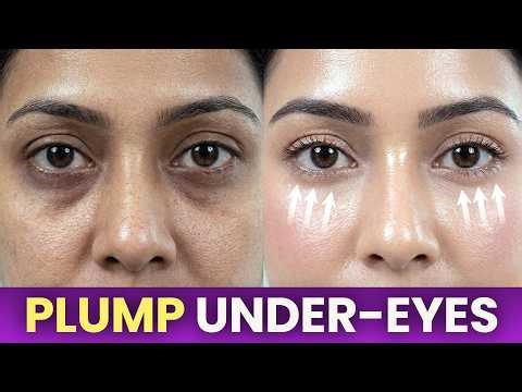 PLUMP Hollow Eyes in 4 Min! ✨ 4 Simple Exercises to Look Younger (No Fillers!)