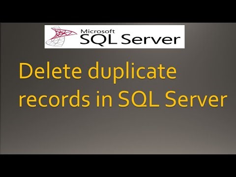 Delete duplicate records from Table in SQL Server #sql #dataengineering