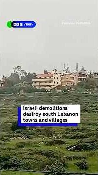 Satellite images reveal scale of Israeli demolitions as Lebanese villages destroyed. #BBCNews