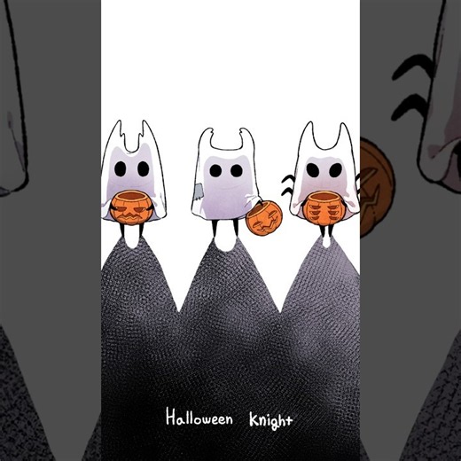 Hollow Knight: Holloween #hollowknight #silksong #hornet #littleghost #comics