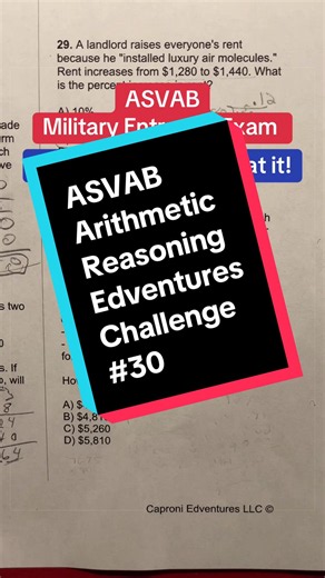 ASVAB Arithmetic Reasoning Practice Question — Long Word Problem Challenge