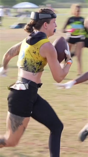 Amazing Flag Football Pitch to Touchdown! 🏈🔥#short #flagfootballhighlights