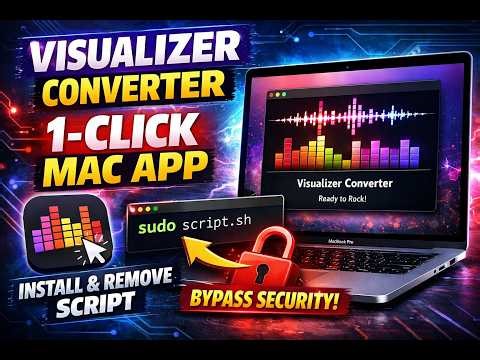 Visualizer Converter Create a 1-Click Mac App + InstallRemove Script (Bypass Permissions)