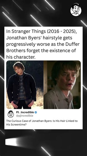 The Curious Case of Jonathan Byers: Is His Hair Linked to His Screentime? #st5