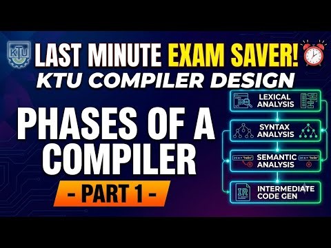 Phases of Compiler Explained 🔥 | Compiler Design | Part 1 | Easy Explanation