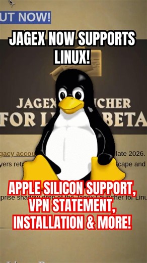 🐧Jagex Now Supports LINUX ⁉️ (NATIVELY!)