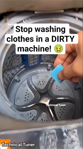 Stop washing clothes in a DIRTY machine! 🤢 Washing Machine Deep Clean Tab #shorts #extremecleaning
