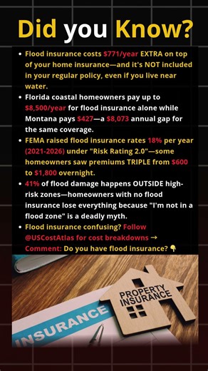 Did You Know? Your Home Insurance Doesn't Cover Floods! #insurance #shocking