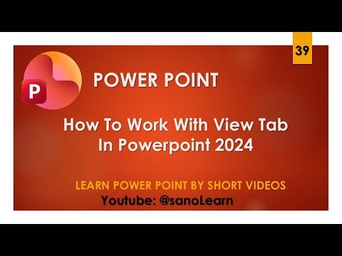 39- How to work with view tab in powerpoint 2024