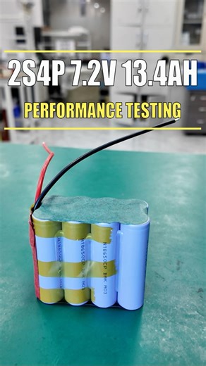 Charge and Discharge Testing of a 2S4P 7.2V 13.4Ah Battery Pack for BMS Medical Devices#battery #bms