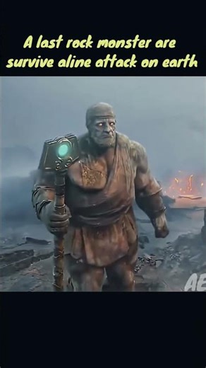 A rock monster are survive Aline attack on earth, #animebench #anime #animeexplain