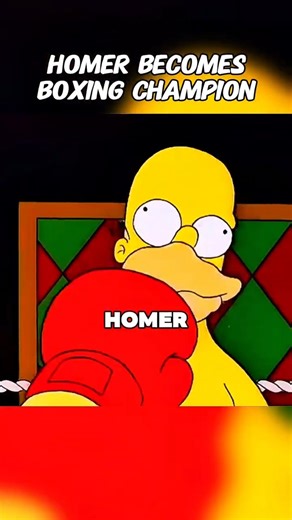 Homer becomes boxing champion!🥊#shorts #thesimpsons #boxing