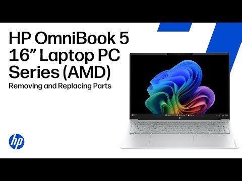 Removing & replacing parts | HP OmniBook 5 16-inch Laptop PC Series (AMD) | HP computer service