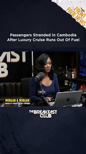 The Breakfast Club on X: "🚢 Imagine paying upwards of $250,000 for a permanent home at sea, only to end up stranded in Cambodia! 😳 A luxury residential cruise ship that promised full-time, around-the-world living has abruptly suspended operations amid soaring fuel costs, leaving passengers in limbo. 👀 Tap into Front Page News w/ @mimibrowntv ! 🔨: @forthepeople" / X