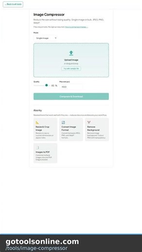 Image Compressor — free online tool in 30 seconds