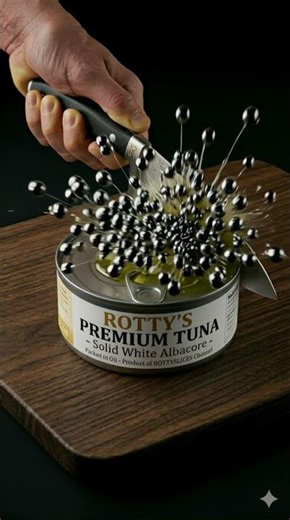 You Won't Believe What's Inside a Tuna Can! 💥🐟🔪 #asmr #shorts