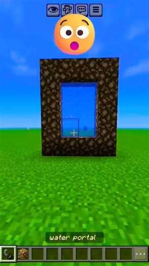 Minecraft water Portal 😱 #minecraft #shorts #trending #youtube #memes #new #update #trending