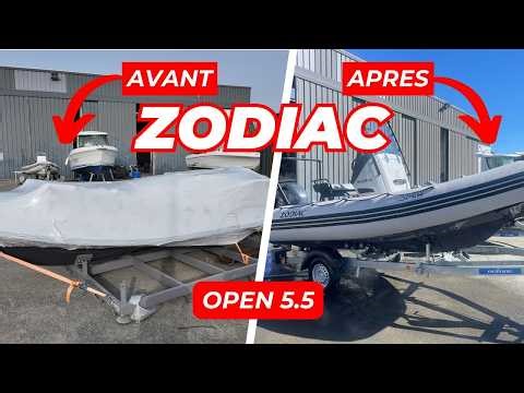 Comment préparer un ZODIAC OPEN 5.5 neuf ? Les étapes CRUCIALES ! [ESSAI EN MER]