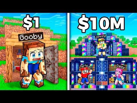 Secret Military BUNKER POOR vs RICH in Minecraft